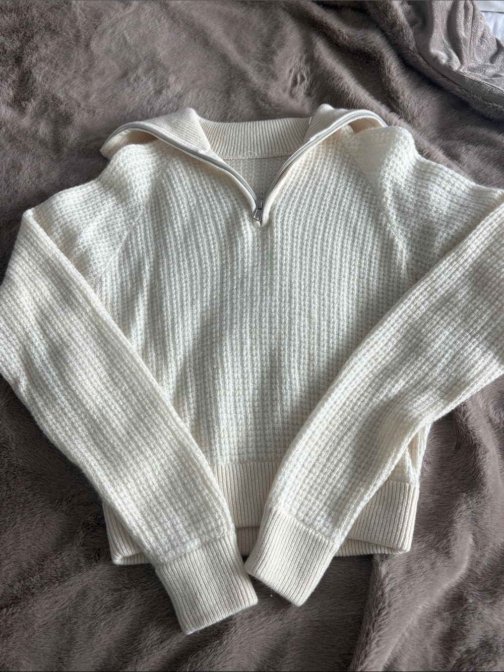 Alo cashmere quarter zip size small